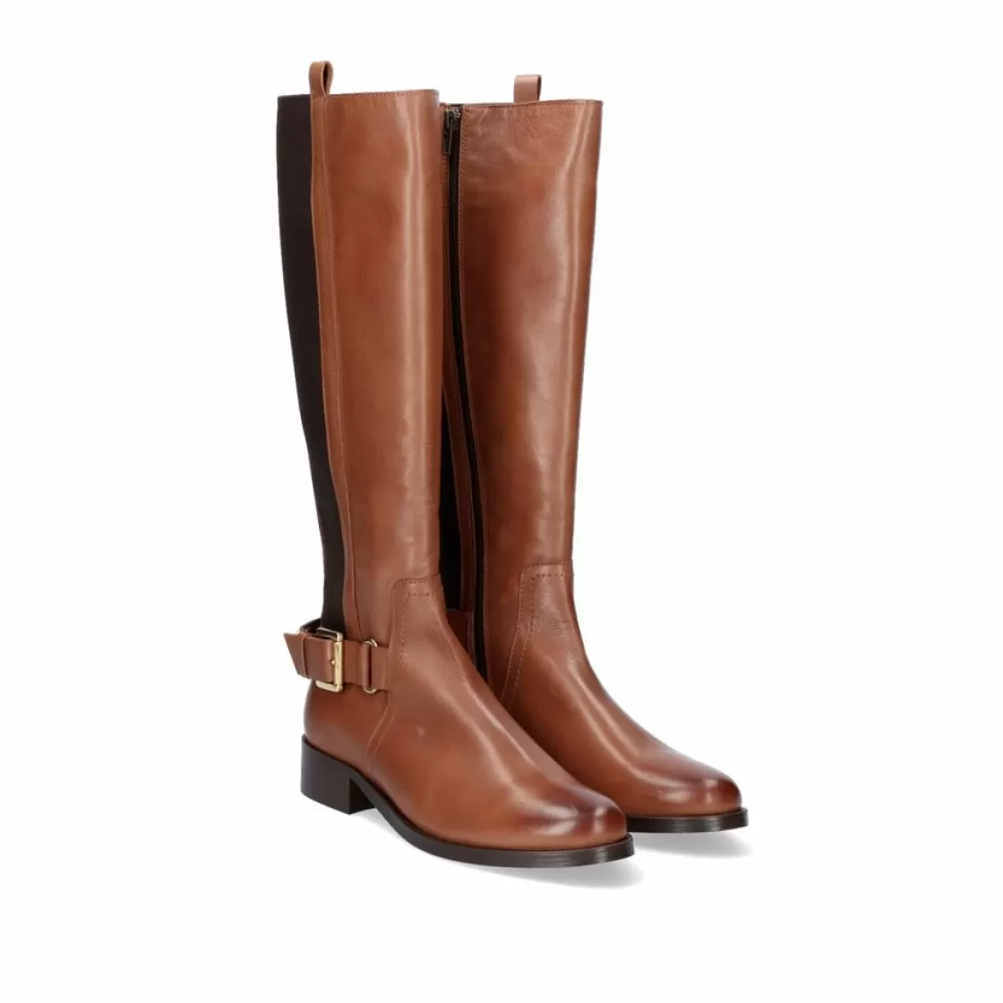 Exe Shoes Botas-Bota Alta De Couro 741Ka Brandy