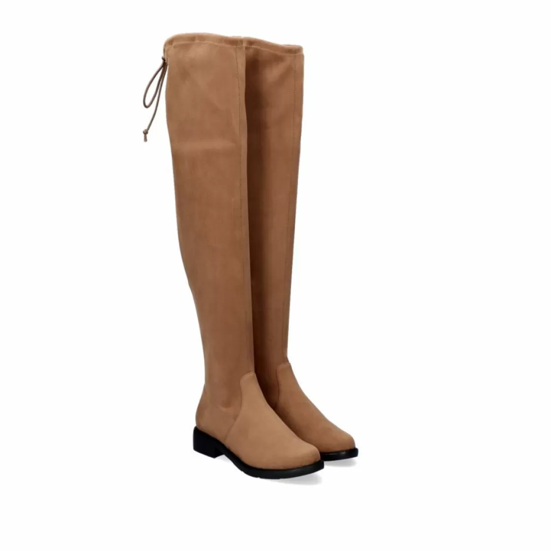 Exe Shoes Botas-Bota Alta Estilo Mosqueteiro Veronica-843 De Microfibra En Camel