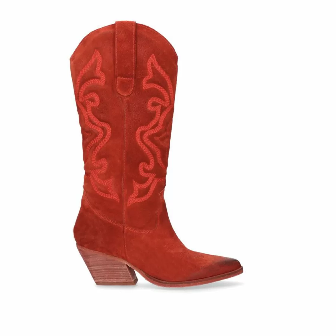 Exe Shoes Cowboy-Bota Estilo Cowboy Dallas-105 Vermelho