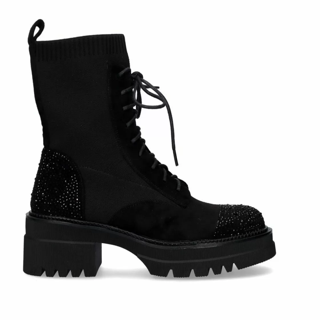 Exe Shoes Botins-Bota Estilo Militar B079-F150 Preto