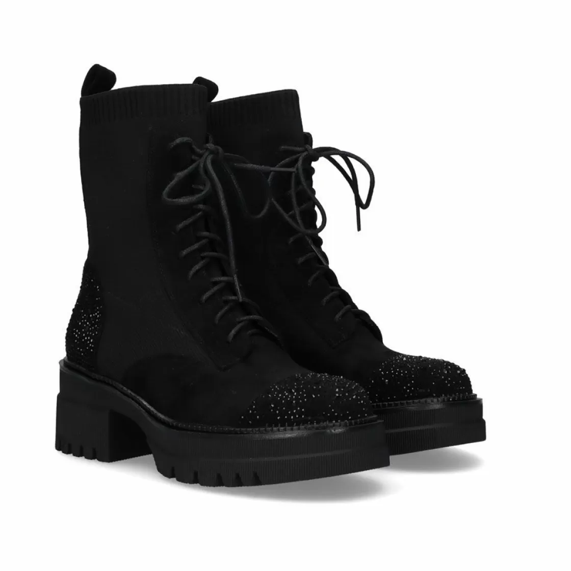 Exe Shoes Botins-Bota Estilo Militar B079-F150 Preto