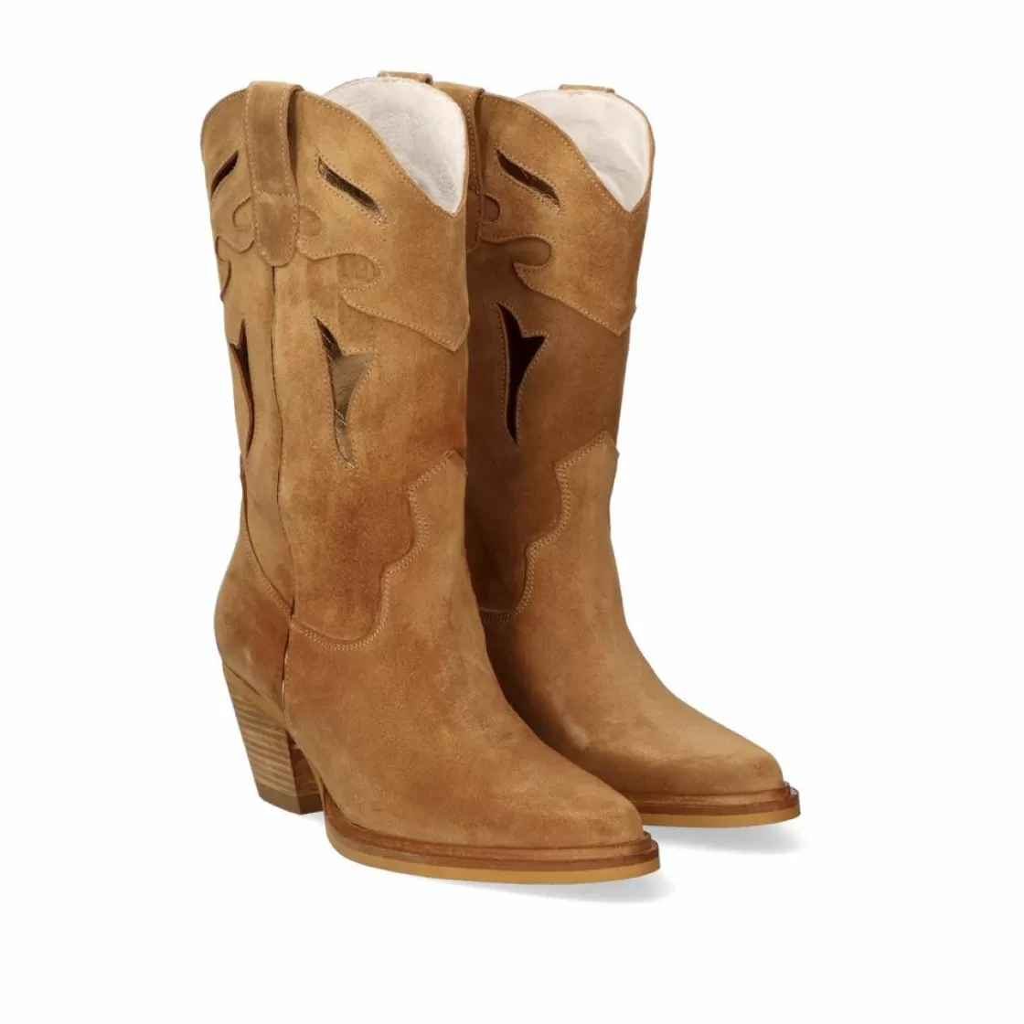 Exe Shoes Botas-Bota Exe Estilo Cowboy Free-9950 Camel Metalico