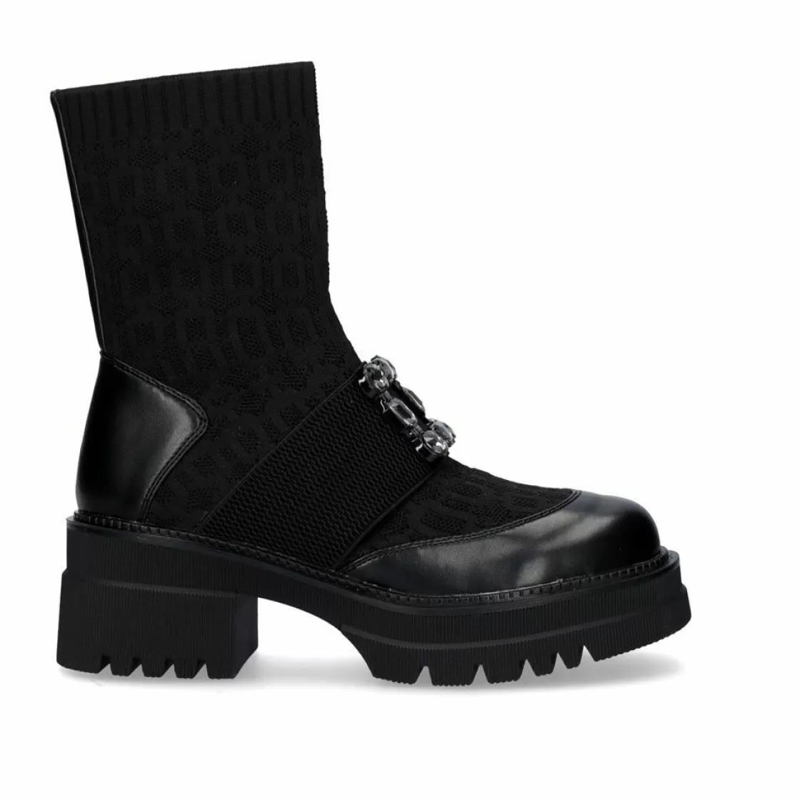 Exe Shoes Botins-Botins Exe Estilo Meia B079-H1033 Preto