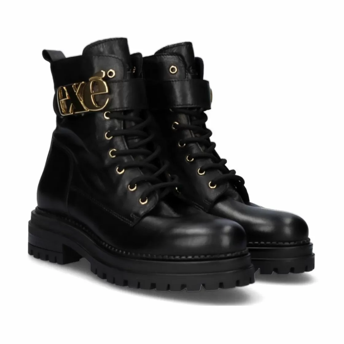 Exe Shoes Botinhas-Espolio Estilo Militar 723Kb Preto