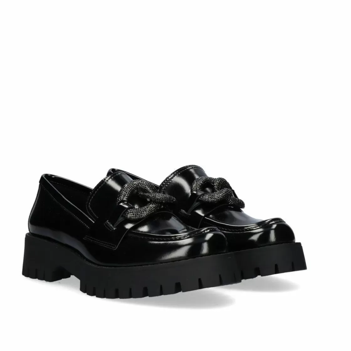 Exe Shoes Flat Shoes-Mocassim Ninetta-650 Preto