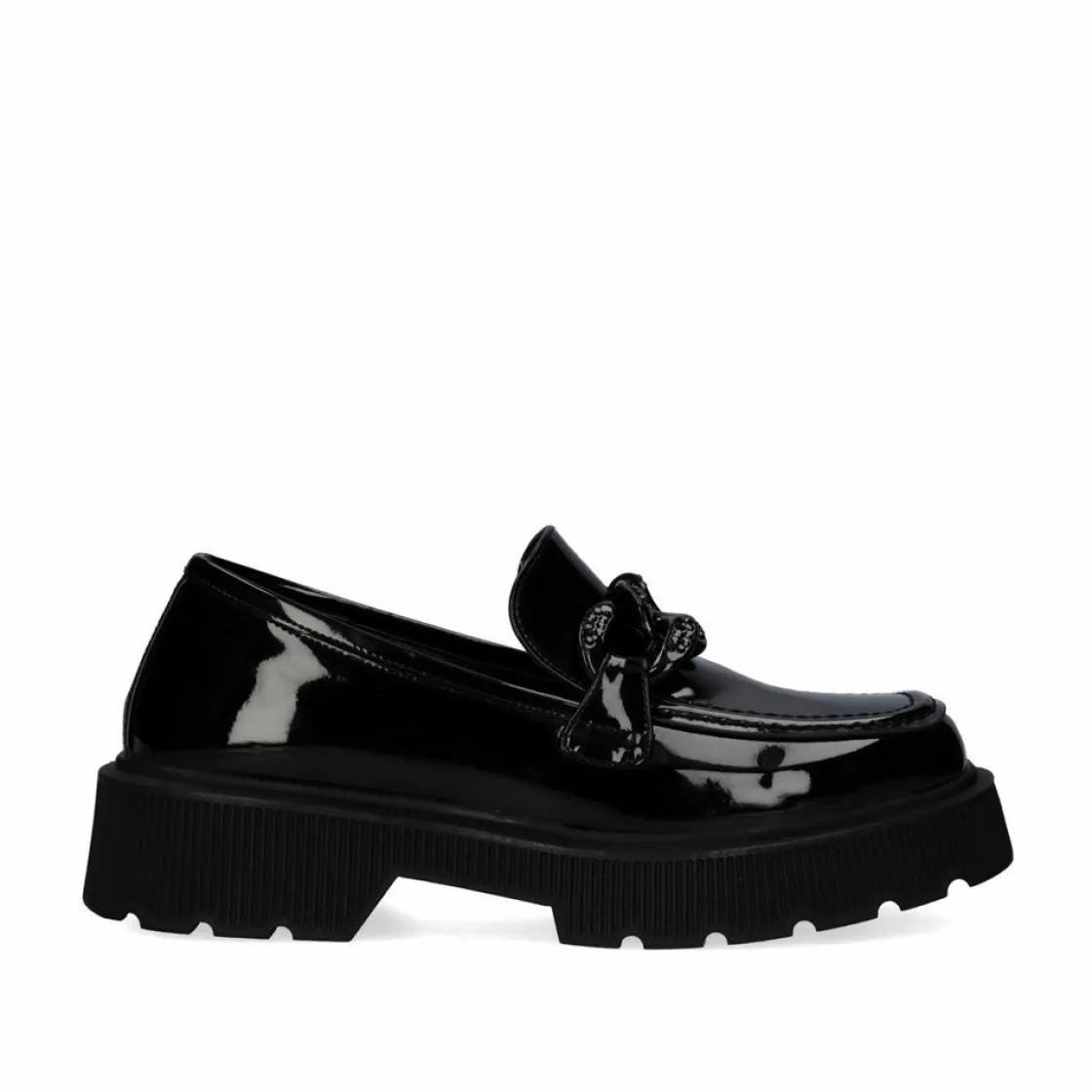 Exe Shoes Calcados Baixos-Mocassins Estilo Charol Pb6265-T7 Em Preto