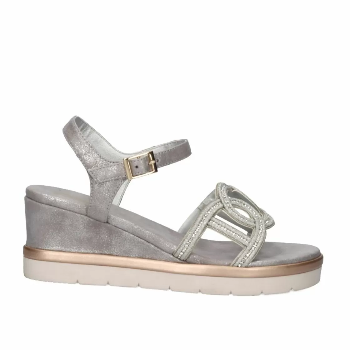 Exe Shoes Cunhas-Sandalia Com Cunha Ipanema-952 Silver