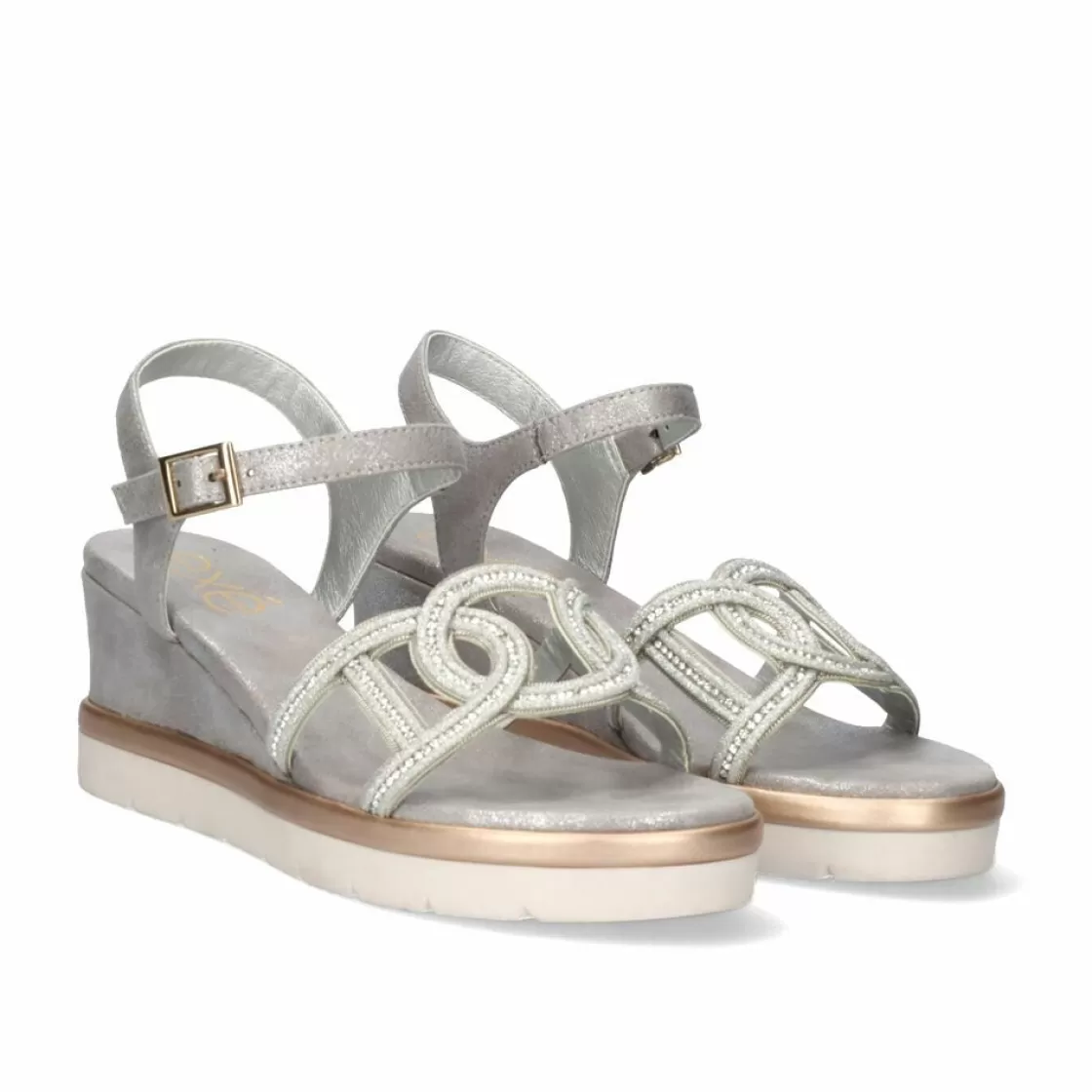 Exe Shoes Cunhas-Sandalia Com Cunha Ipanema-952 Silver