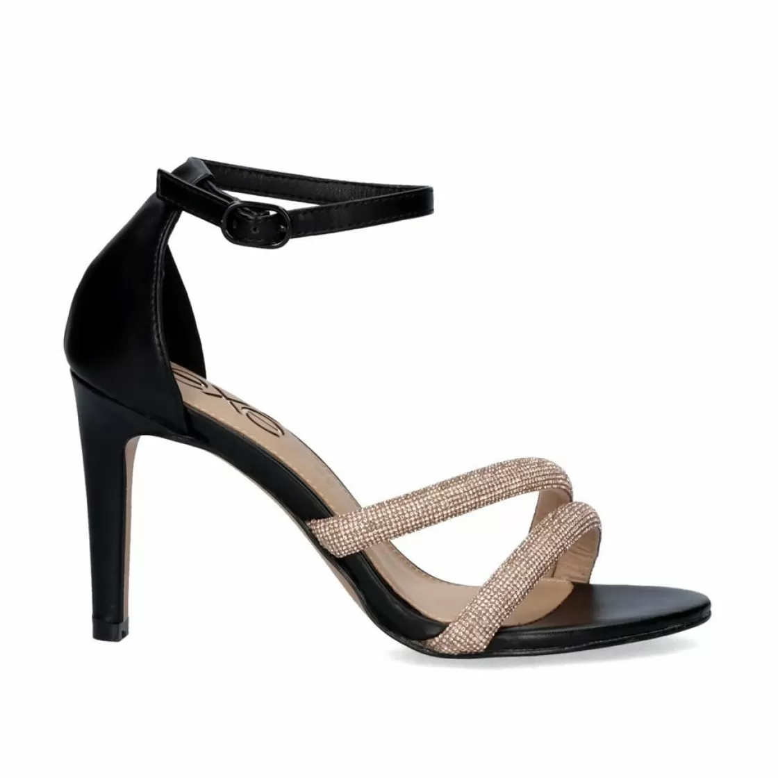 Exe Shoes Sandalias De Salto-Sandalia De Calcanhar Rebeca-233 Preto