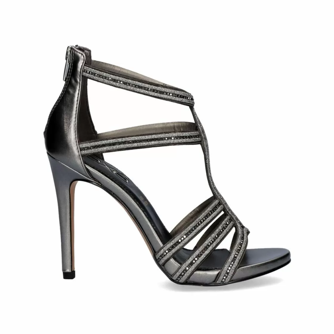 Exe Shoes Sandalias De Salto-Sandalia De Calcanhar Silvia-536 Pewter