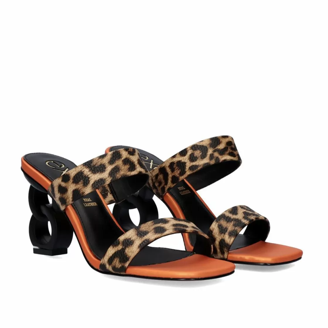 Exe Shoes Sandalias De Salto-Sandalia De Salto Baixo 23V Lilian-162 Leopard