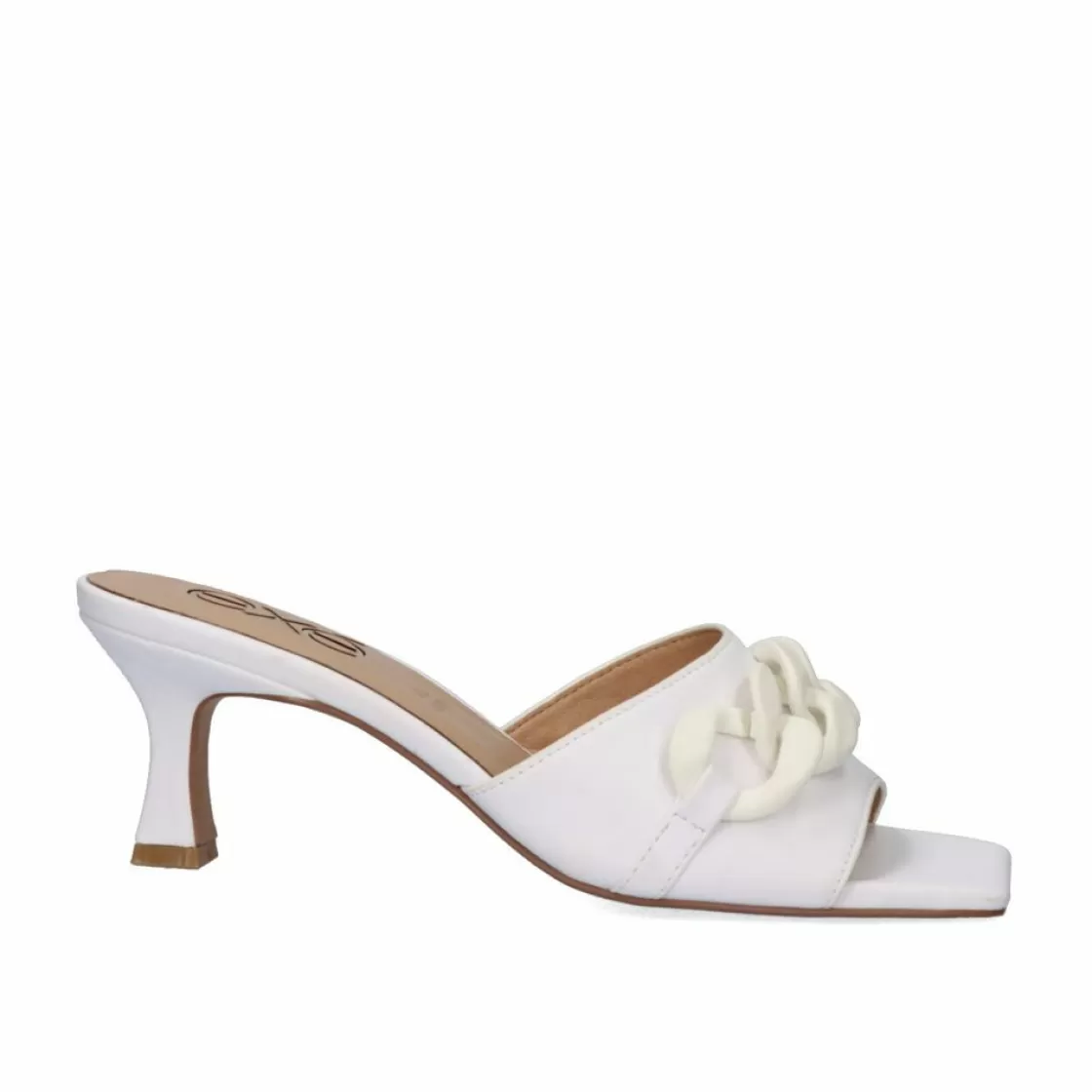 Exe Shoes Sandalias-Sandalia De Salto Baixo Opra-312 Branco