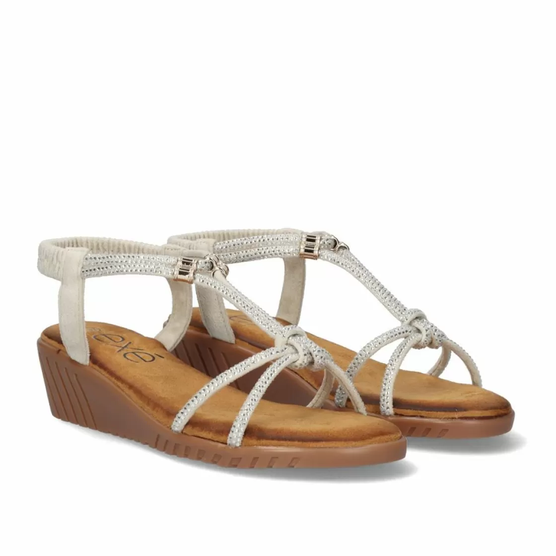 Exe Shoes Sandalias Planas-Sandalia Exe Confort 721-Ex16 Cinza