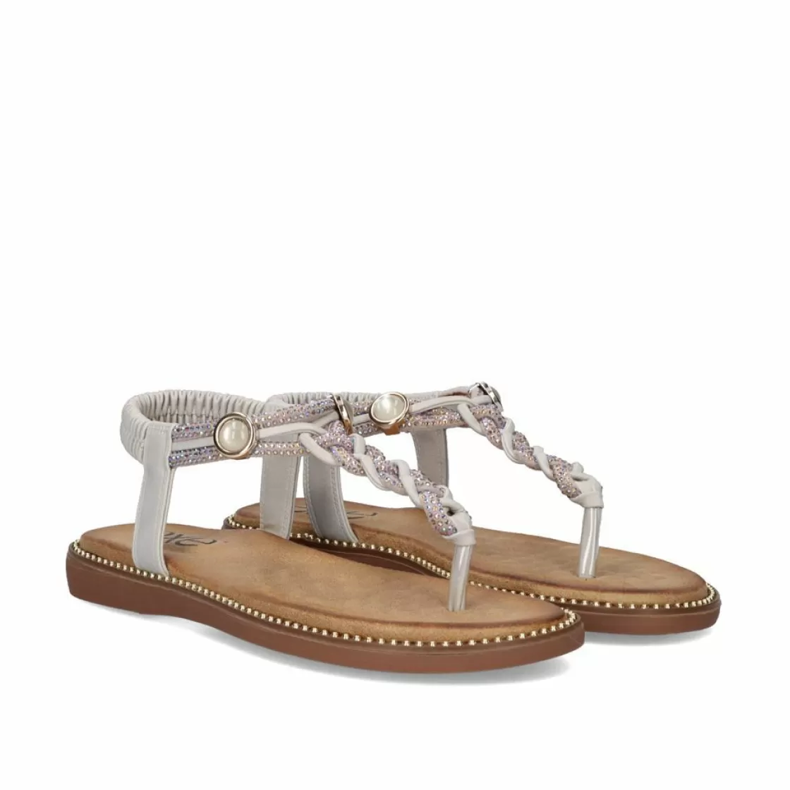 Exe Shoes Sandalias Planas-Sandalia Plana 23V Zf1982-P4 Prata