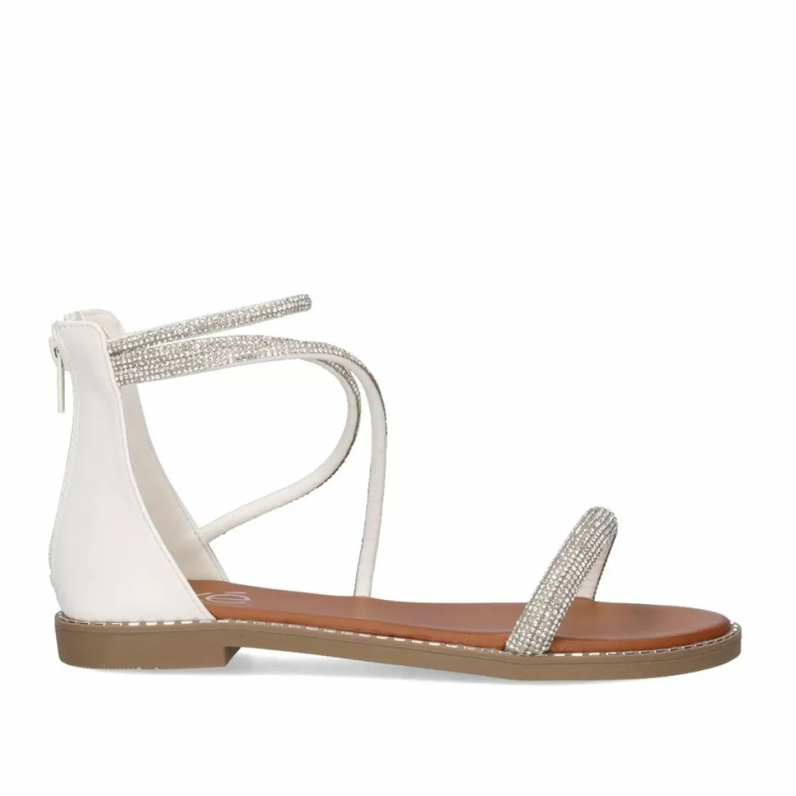 Exe Shoes Sandalias Planas-Sandalia Plana Exe P3375-76 Branco