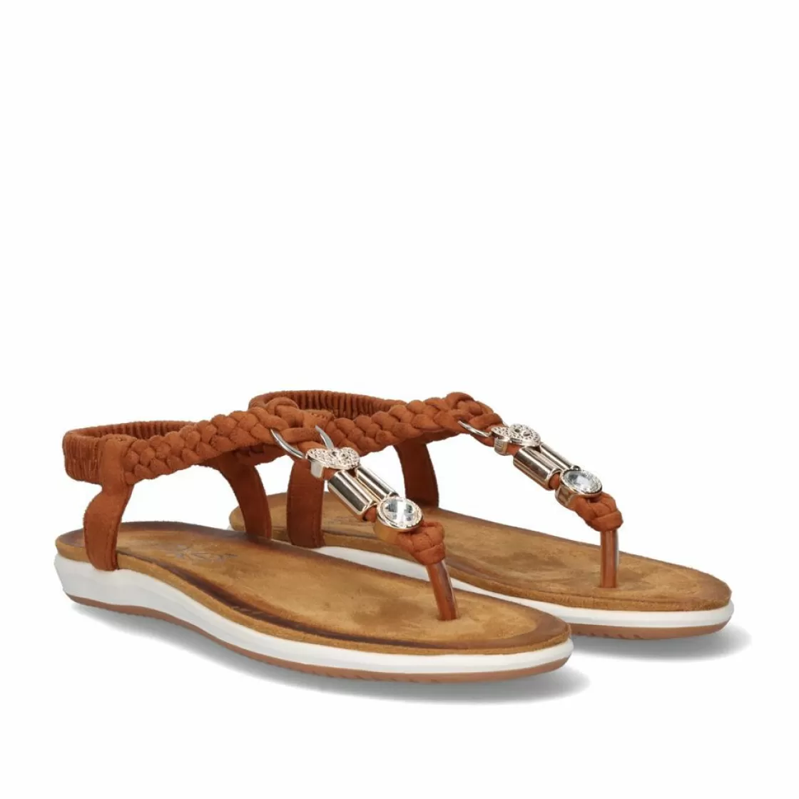 Exe Shoes Sandalias Planas-Sandalia Plana F8043-Ex15 Camel