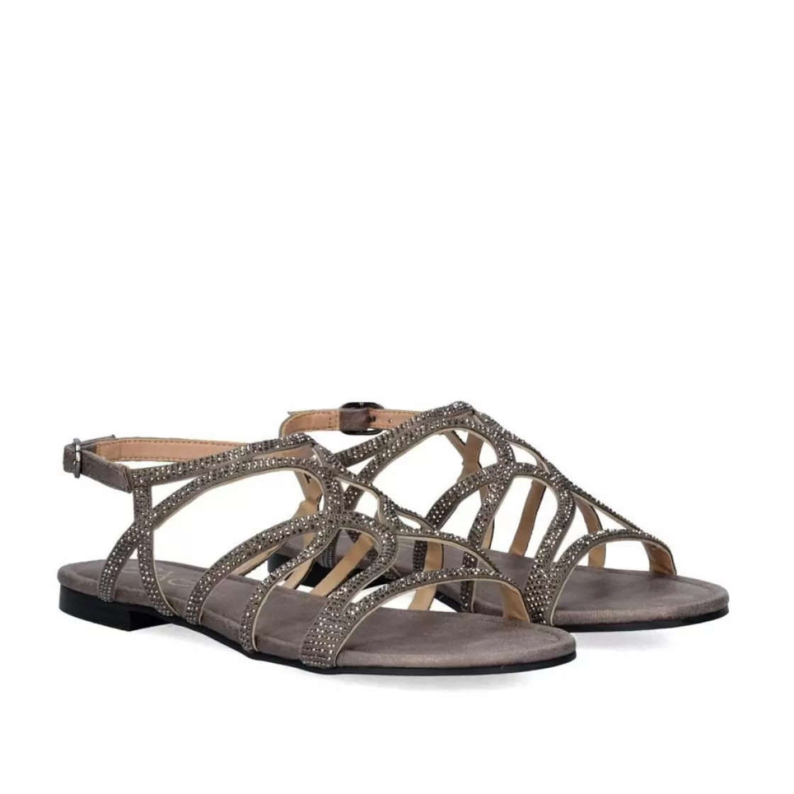 Exe Shoes Sandalias Planas-Sandalia Plana Loris-323 Pewter