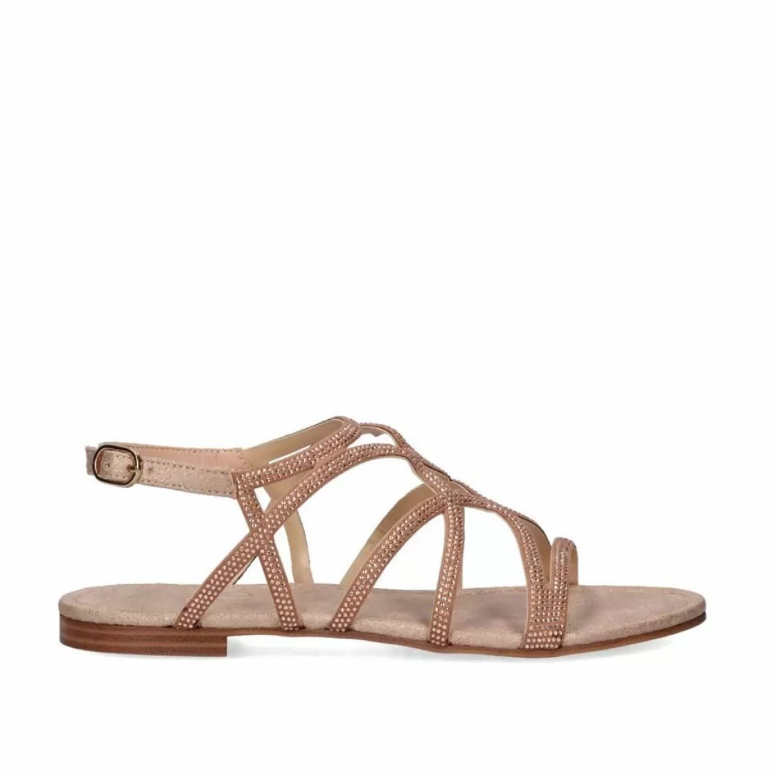 Exe Shoes Sandalias Planas-Sandalia Plana Loris-323 Rosa Dourado