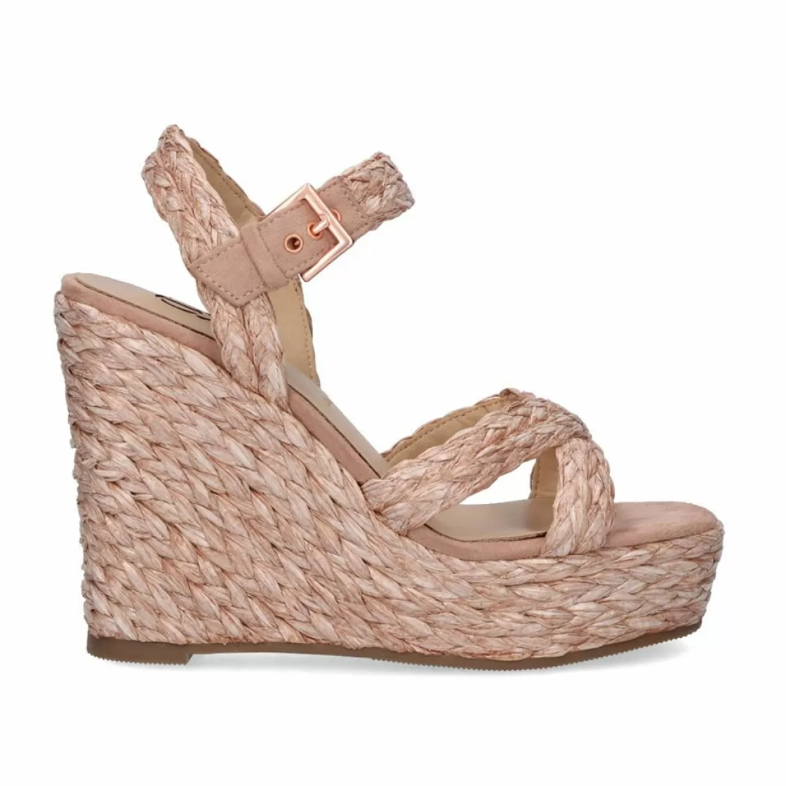 Exe Shoes Cunhas-Sandalia Rosa Esparto Cunha Naomi-455