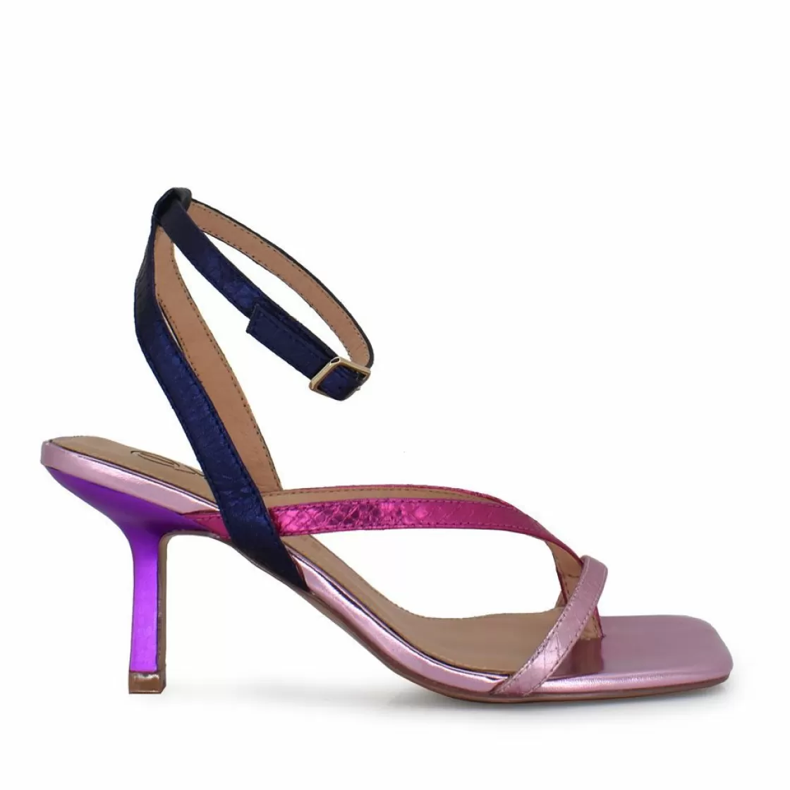 Exe Shoes Sandalias De Salto-Sandalia Salto Baixo Cindy-663 Lilas