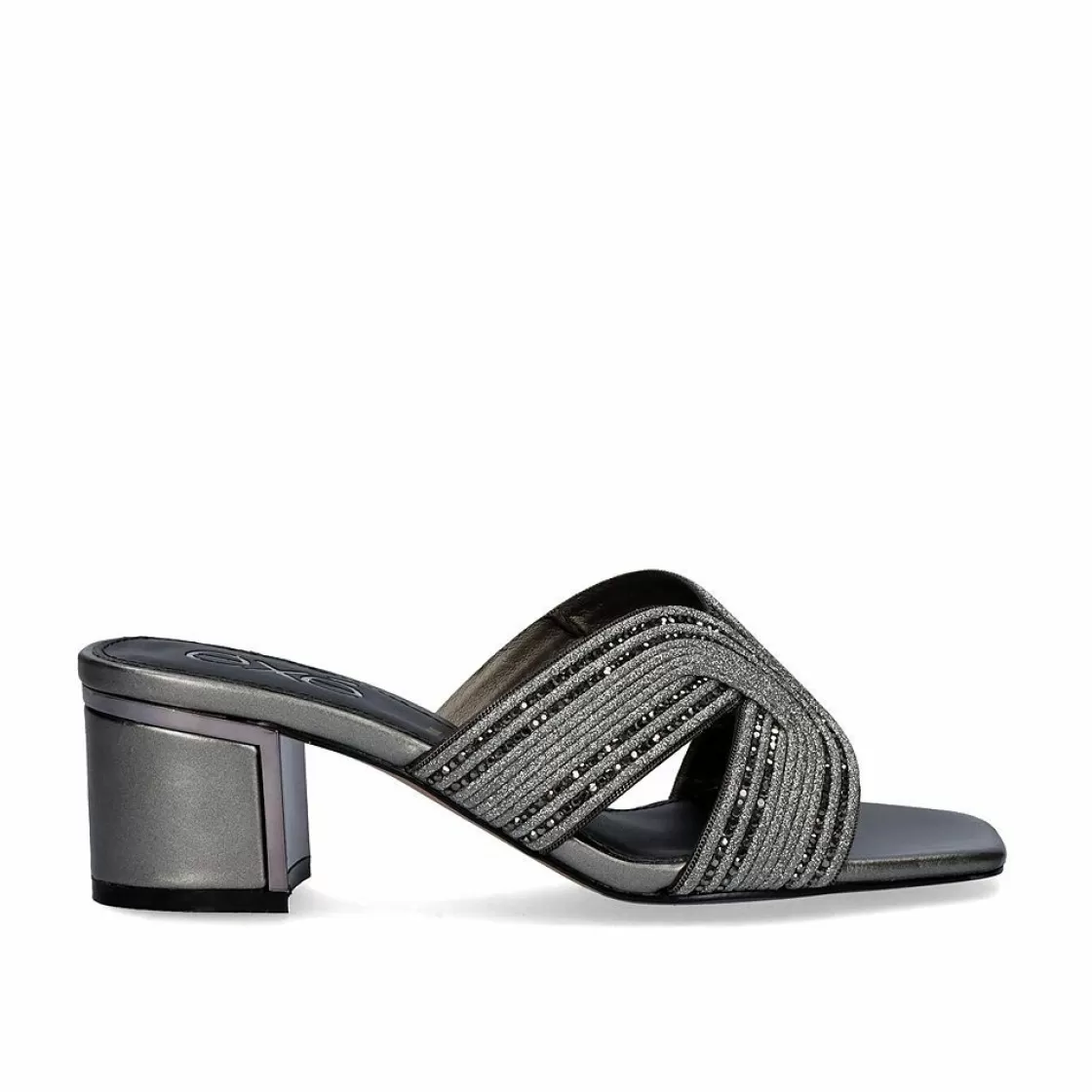 Exe Shoes Sandalias De Salto-Sandalia Salto Baixo De Isabel-590 Pewter