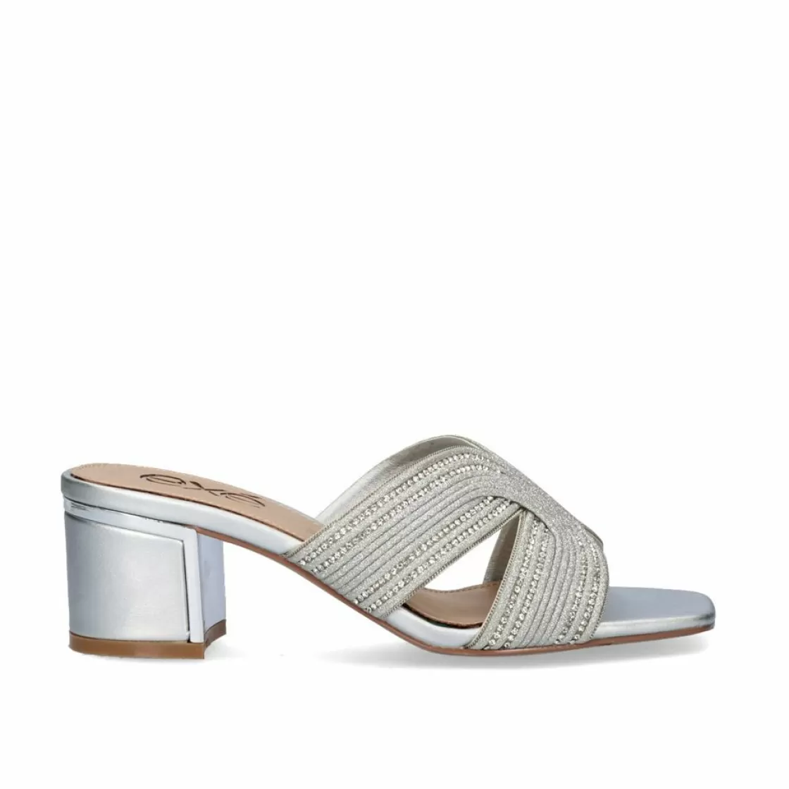 Exe Shoes Sandalias De Salto-Sandalia Salto Baixo Isabel-590 Silver