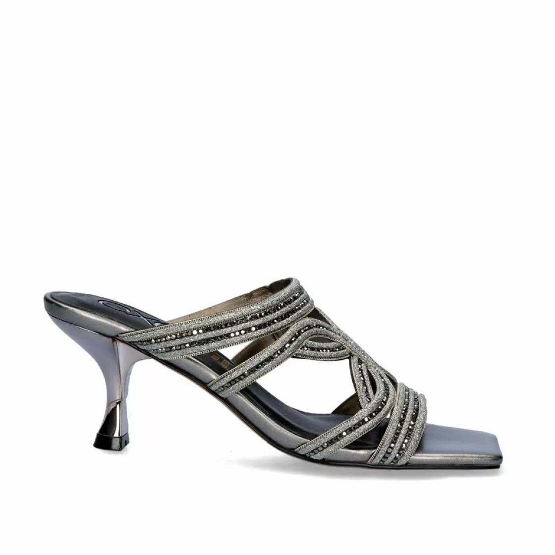 Exe Shoes Sandalias De Salto-Sandalia Salto Baixo Jenifer-126 Pewter