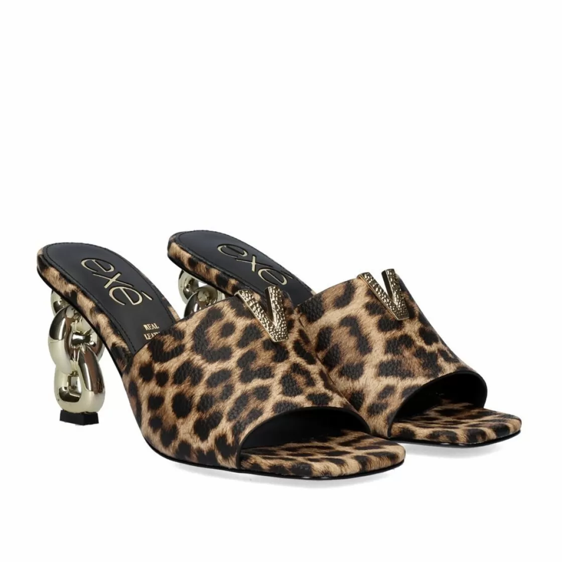 Exe Shoes Sandalias-Sandalia Salto Exe Dolly Heel-843 Leopard