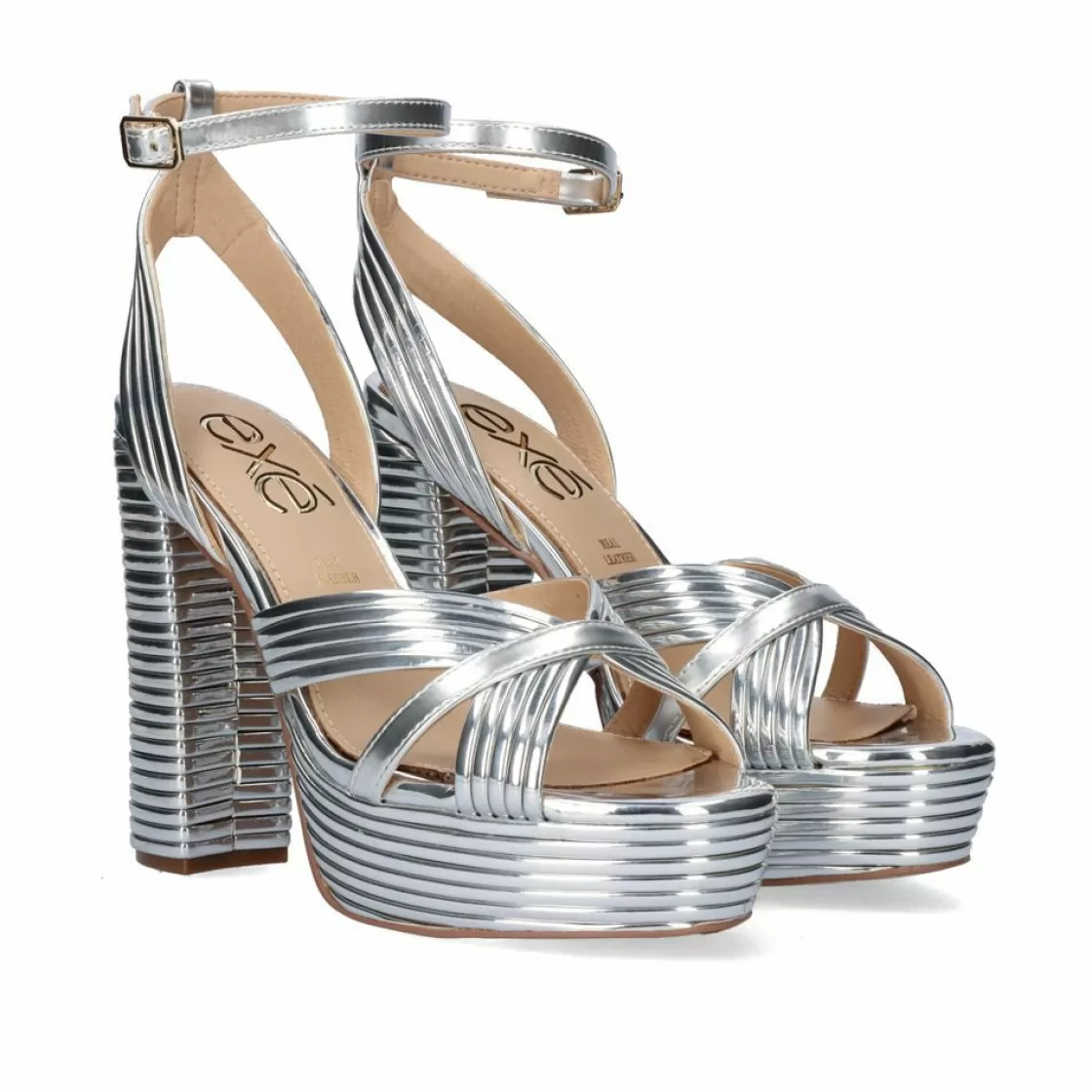 Exe Shoes Sandalias De Salto-Sandalia Salto Ophelia-832 Silver