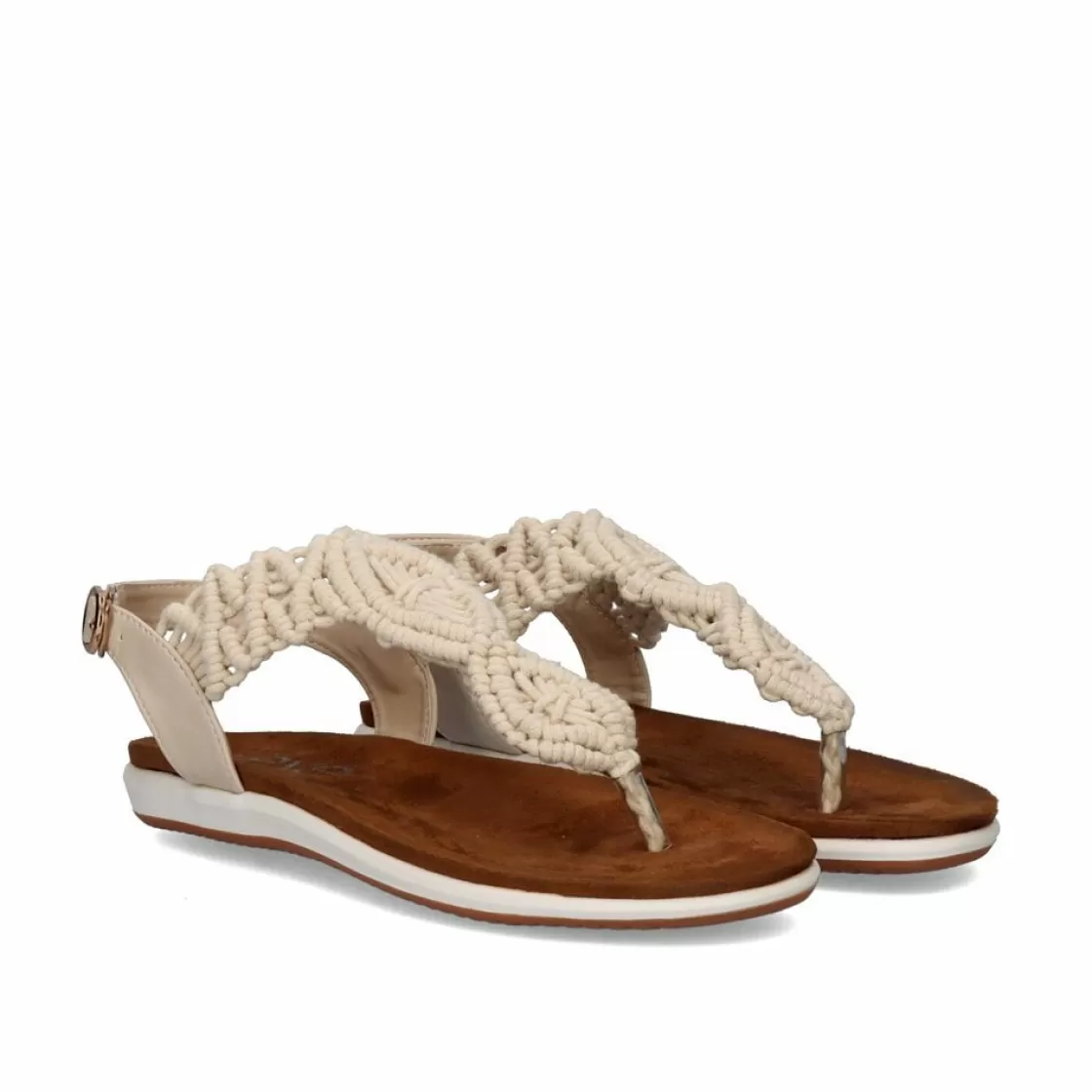 Exe Shoes Sandalias Planas-Sandalias De Croche Flat Toe F8043-26A Bege