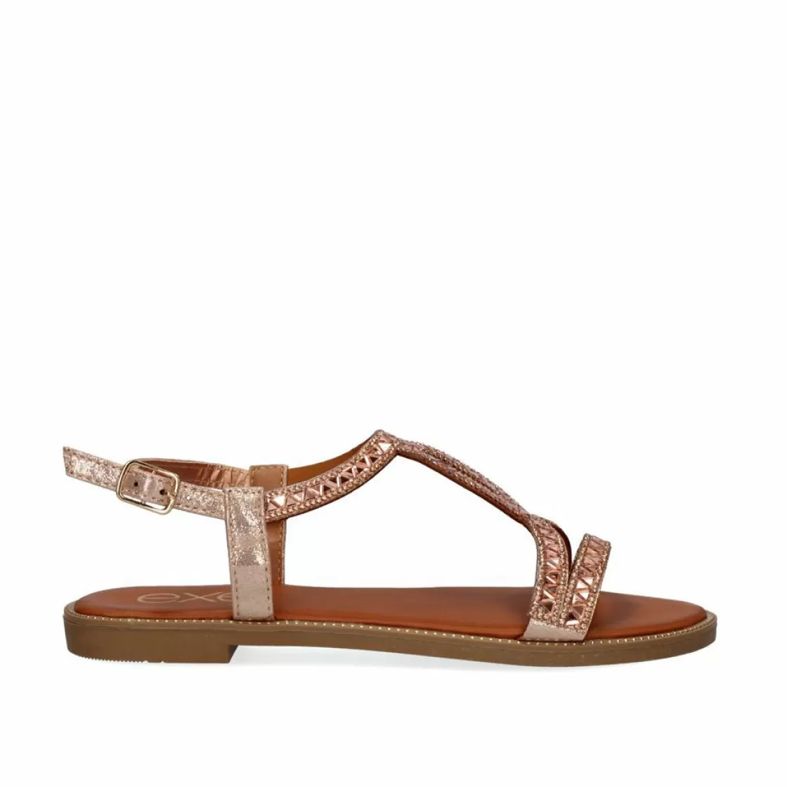 Exe Shoes Sandalias Planas-Sandalias Planas P3374-312 Ouro Rosa