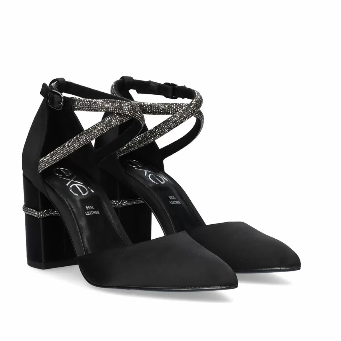 Exe Shoes Calcado De Festa-Sapato De Salto (>8 Cm) Exe Madlen-750 Satin Preto