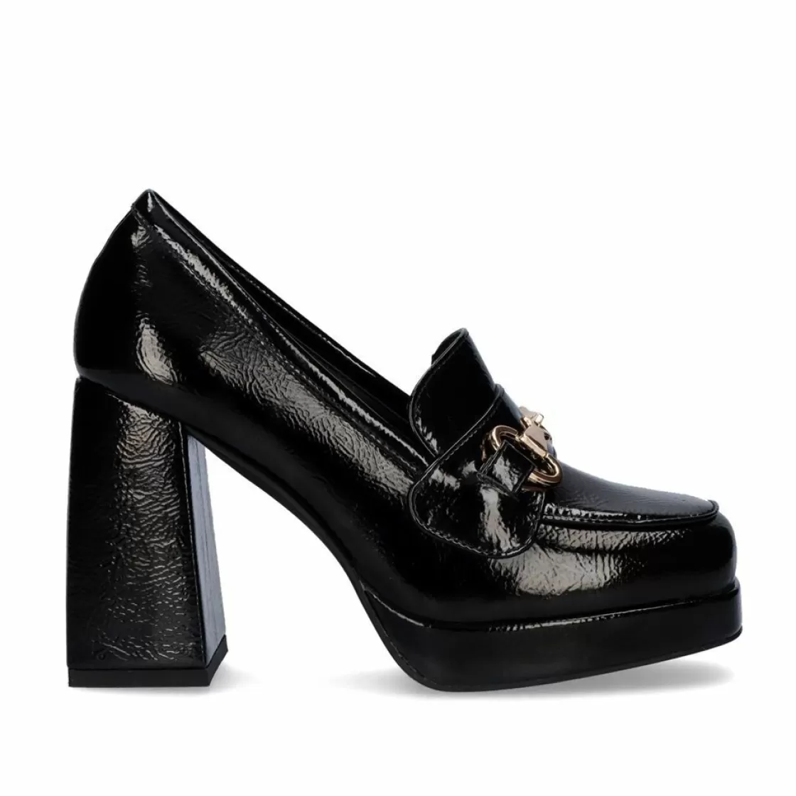 Exe Shoes Calcados De Salao-Sapato De Salto Alto Estilo Mocassim W2083-R3136 Cor Estilo Charol Black