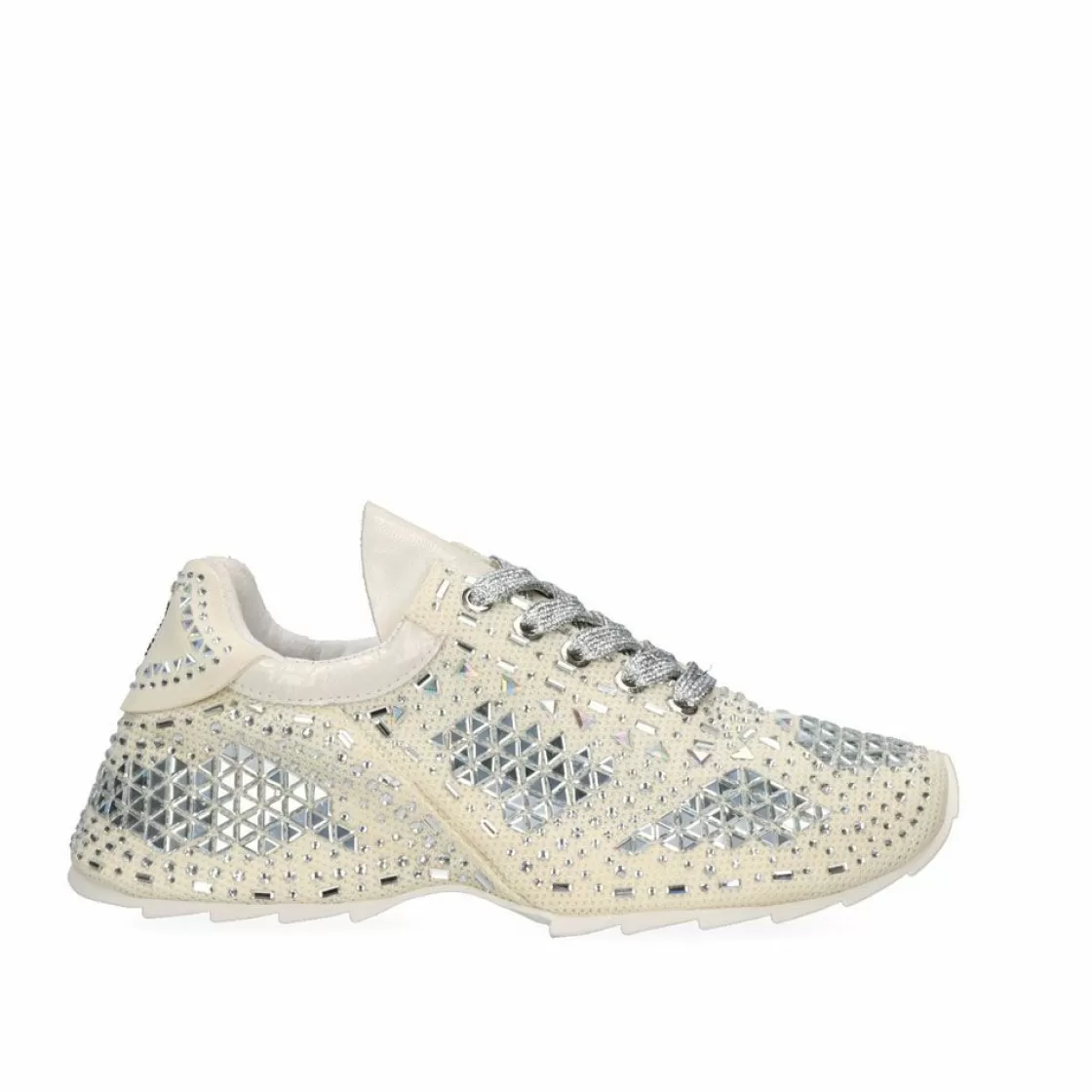 Exe Shoes Sapatilhas E Tenis-Tenis De Prata Exe Strass 2988-18