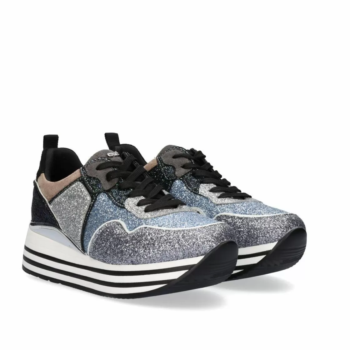 Exe Shoes Sapatilhas E Tenis-Tenis Glitter Plataforma 74-232Ex03 Pewter