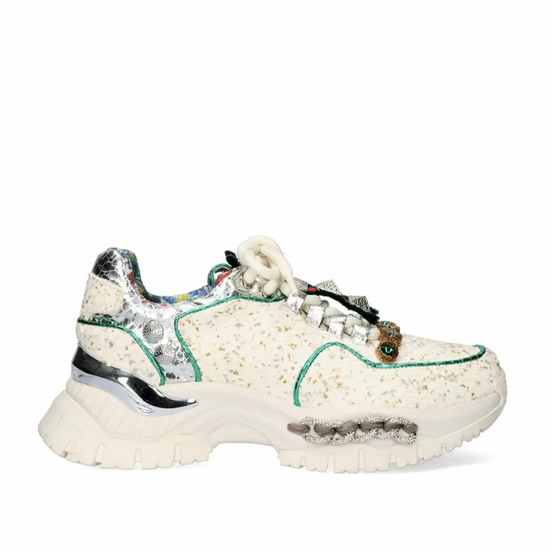 Exe Shoes Sneakers Mujer-Tenis Plataforma C168-2 Offwhite