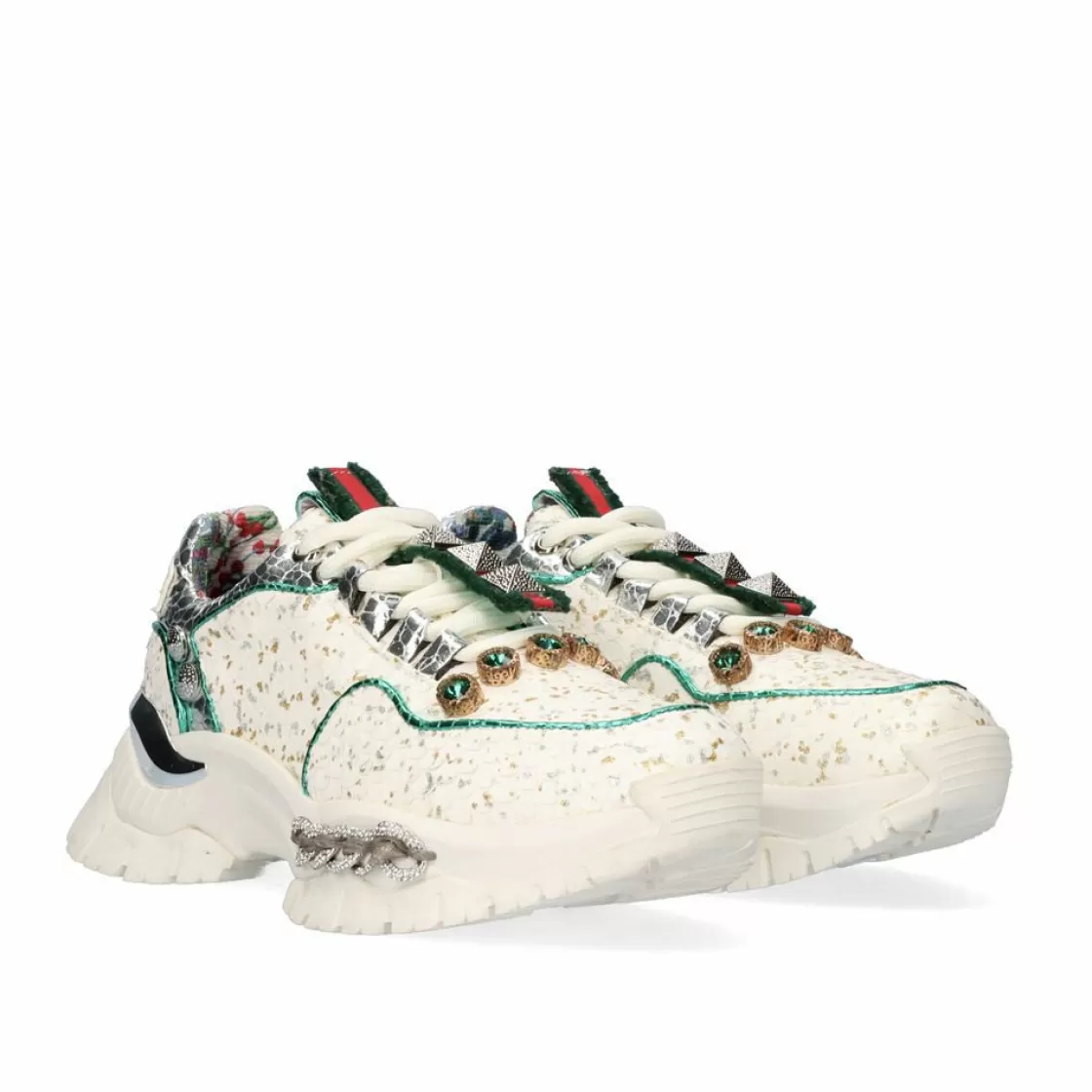 Exe Shoes Sneakers Mujer-Tenis Plataforma C168-2 Offwhite