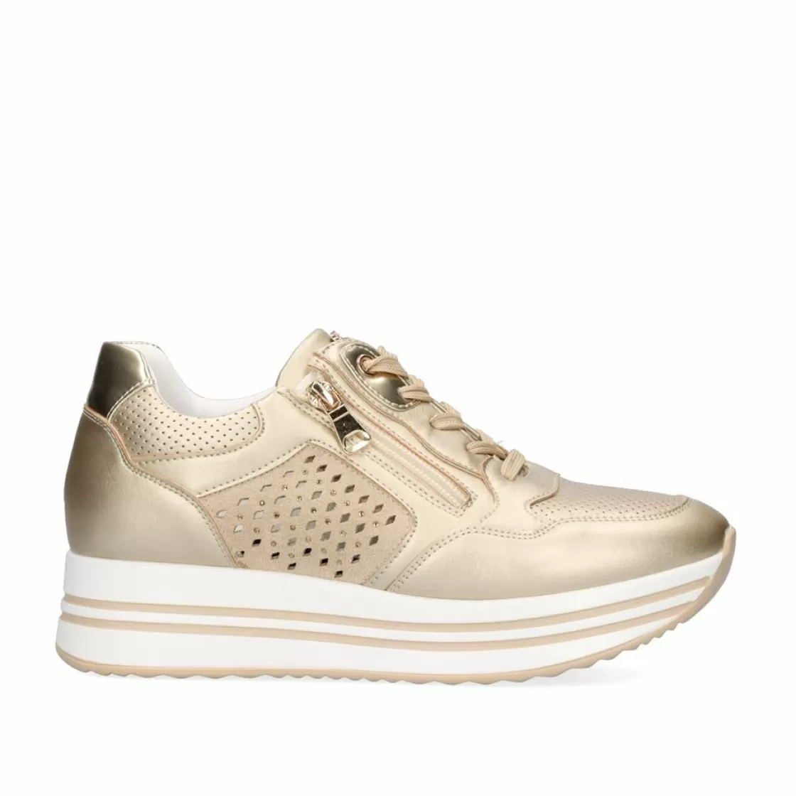 Exe Shoes Sneakers Mujer-Tenis Plataforma Dourado 131-31Ex24