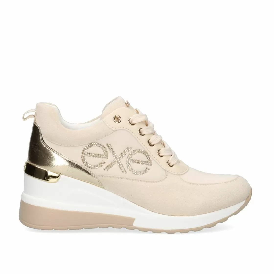 Exe Shoes Sneakers Mujer-Tenis Plataforma Dourado 34-21Ex06