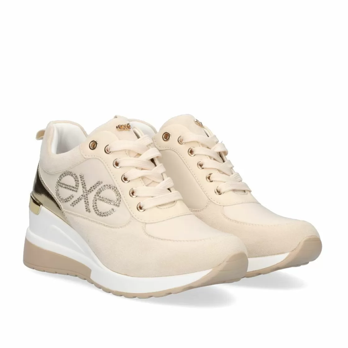 Exe Shoes Sneakers Mujer-Tenis Plataforma Dourado 34-21Ex06